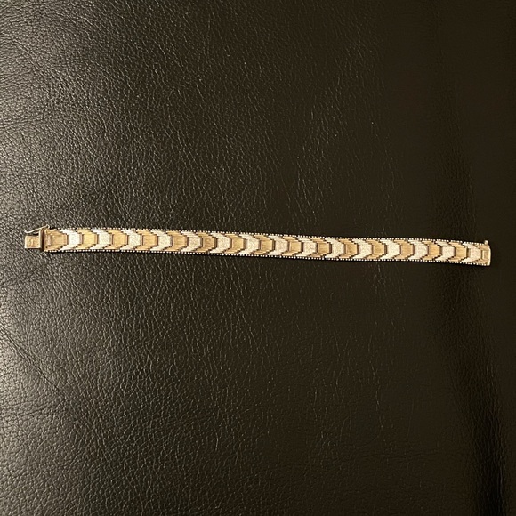 Italian Milor sterling silver gold plated bracelet - Picture 2 of 3